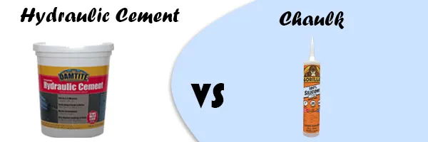 hydraulic cement vs caulk
