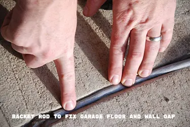 Backer rod for garage floor and wall gap sealing