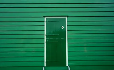 Protect the doorknob from being painted using foil