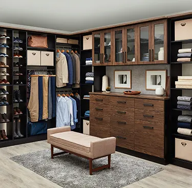 walk in closet of inspired closet